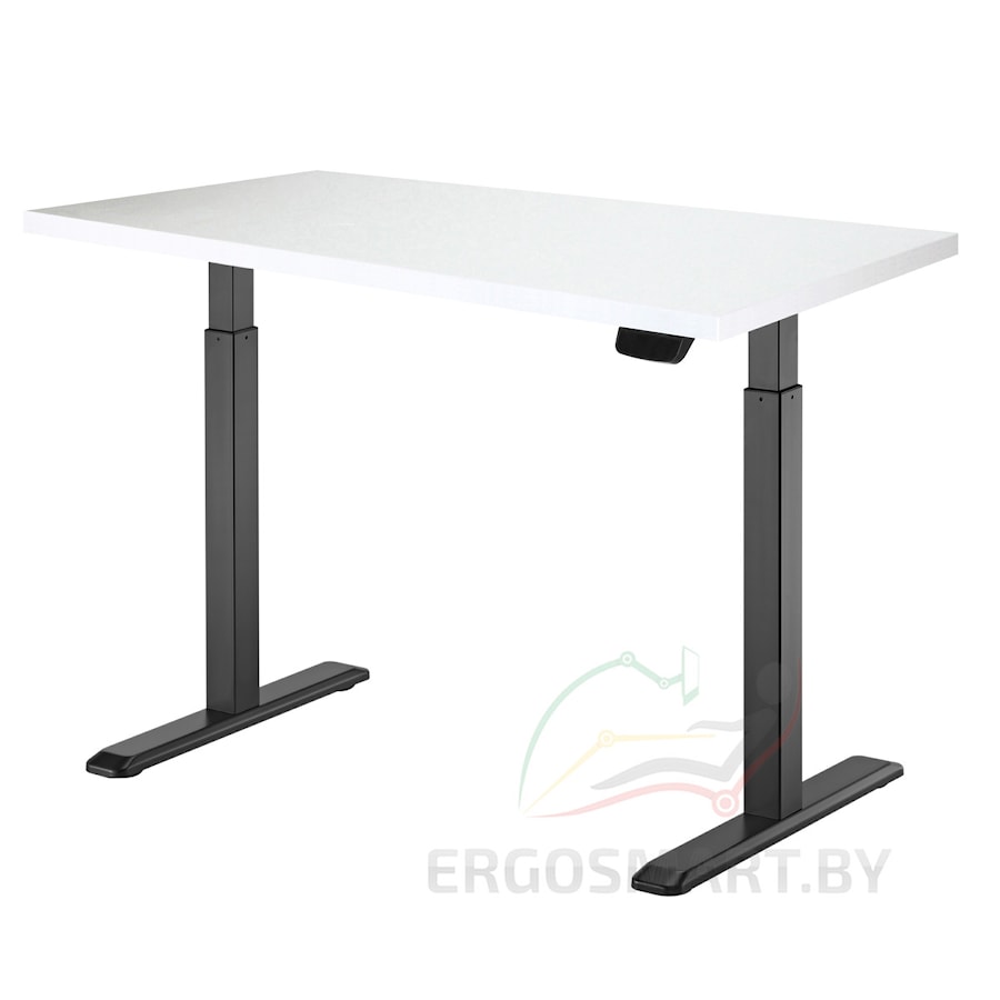 Стол Electric Desk Prime черный/альпийский белый 1360х800х36 мм