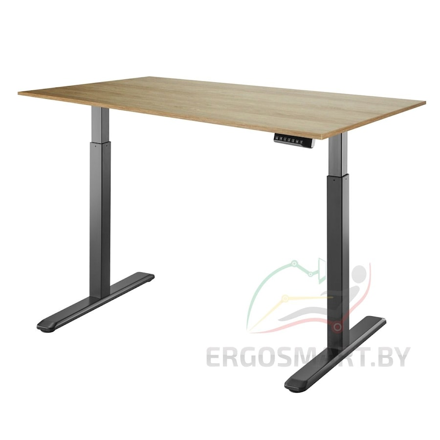Стол Electric Desk черный/дуб натуральный 1380х800х18 мм