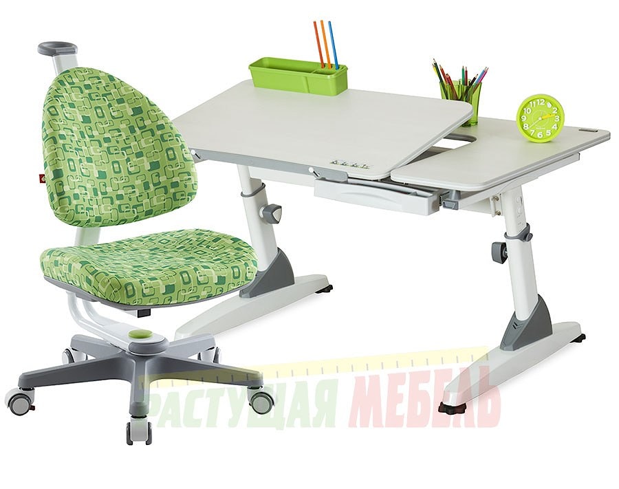  Стол-трансформер TCT Nanotec M6-XS с  зеленой расцветкой стула