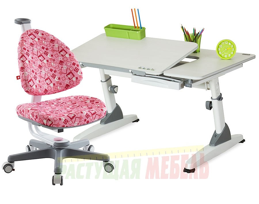  Стол-трансформер TCT Nanotec M6-XS с  розовой расцветкой стула