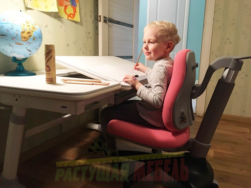 Детская парта-трансформер Smart E502 растущий стул COMF-PRO Match