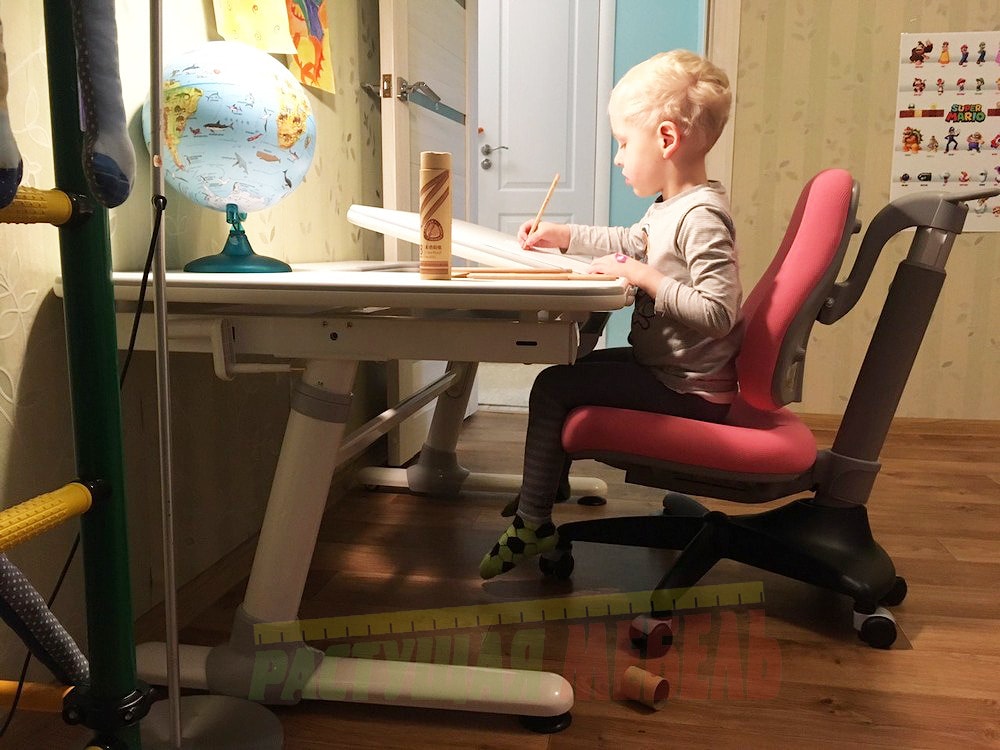 Детская парта-трансформер Smart E502 растущий стул COMF-PRO Match