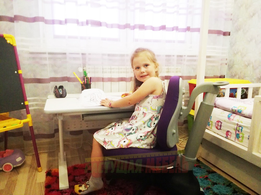 Детская парта-трансформер Picasso E201 и Растущий стул COMF-PRO Match