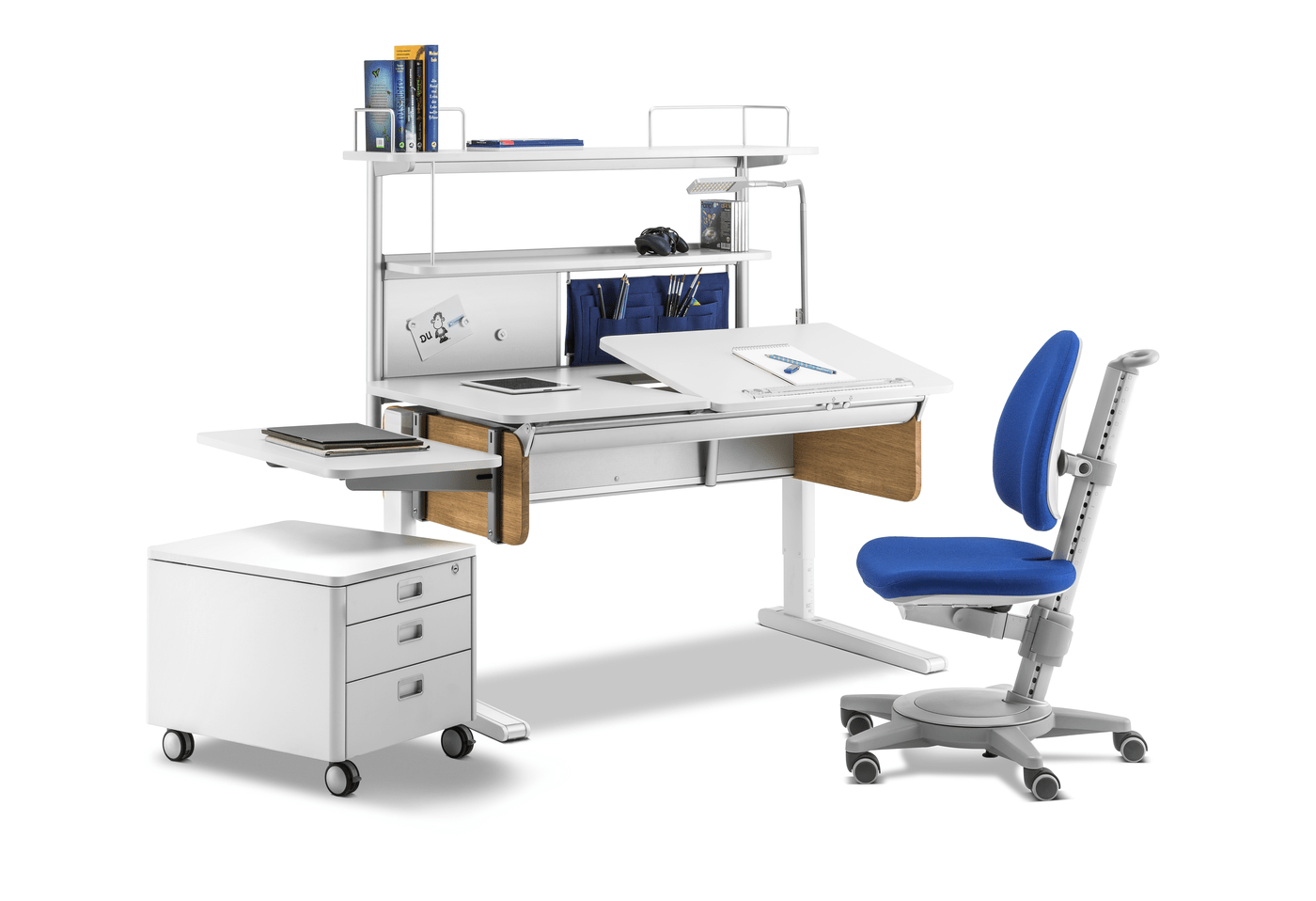 Органайзер-кармашек moll Utensilo fur Panel на полке Flex Desk и парте Champion