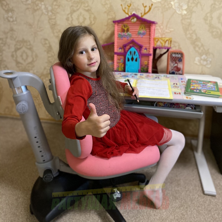 Растущая парта Study Desk E202S и эргономичный стул COMF-PRO Match