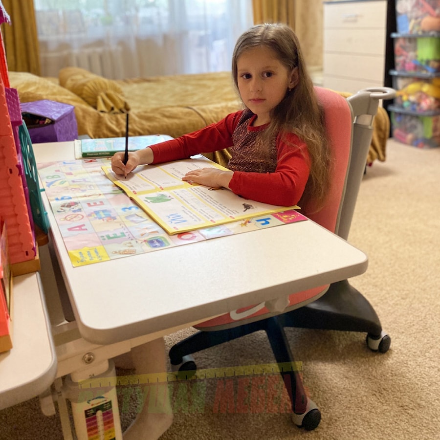 Растущая парта Study Desk E202S и эргономичный стул COMF-PRO Match