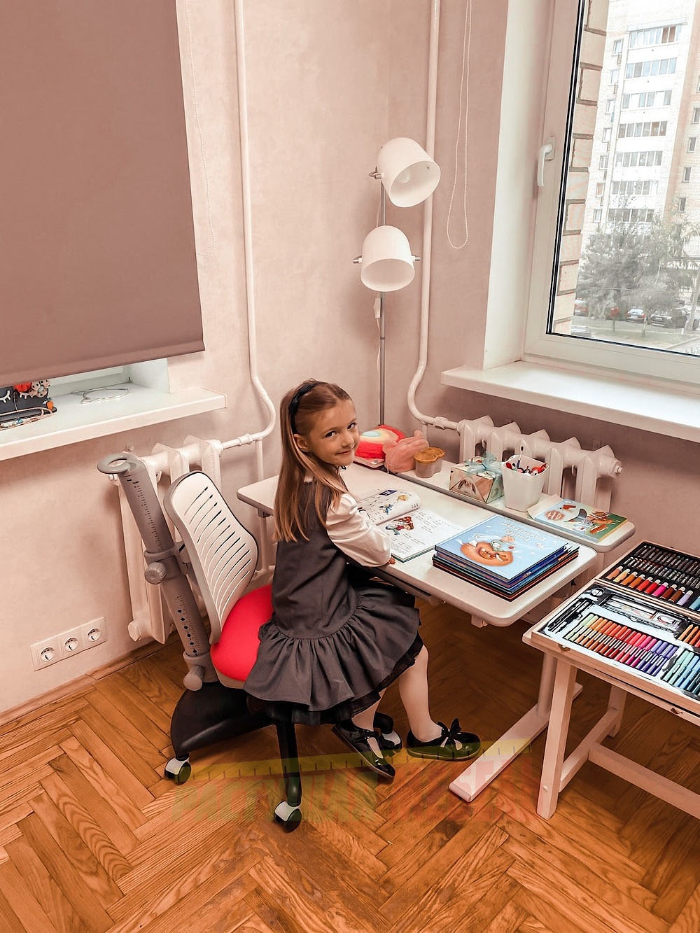 Детская парта-трансформер Picasso E201 и растущий стул COMF-PRO Conan