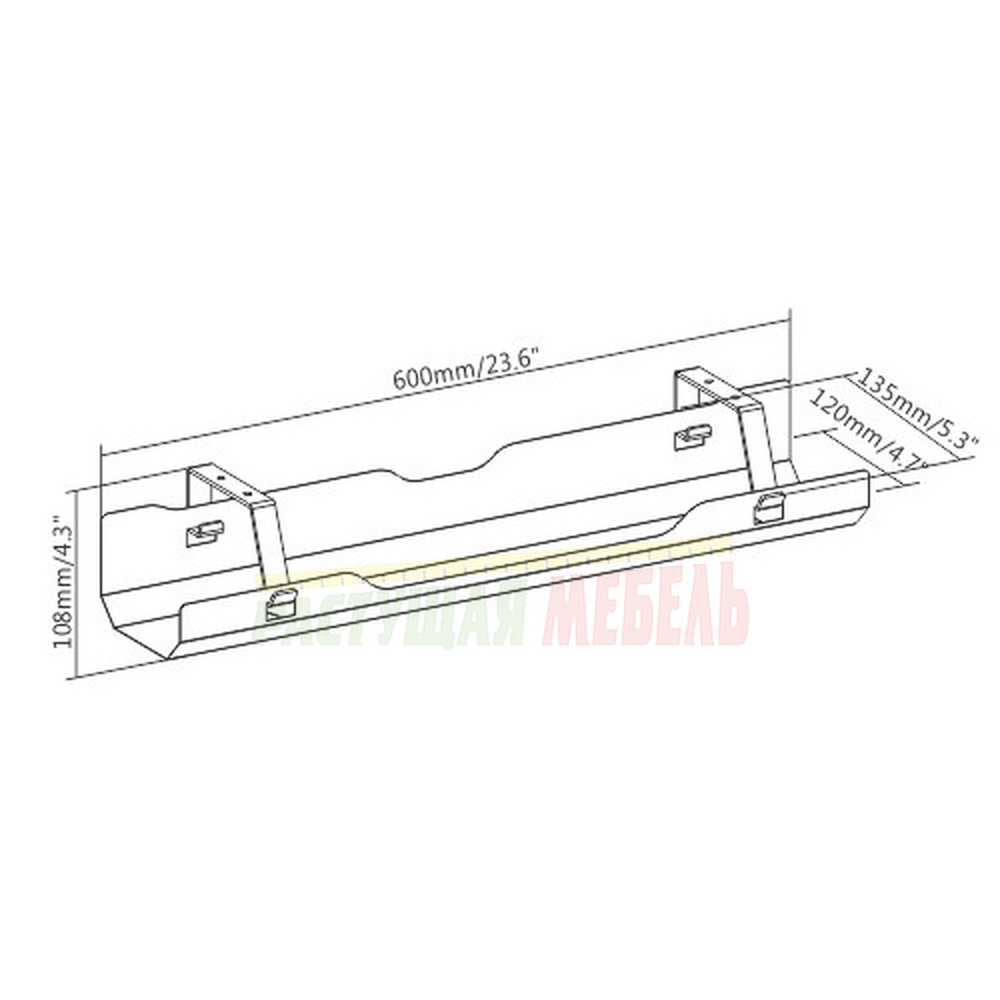 Размеры лотка для проводов Cable Tray