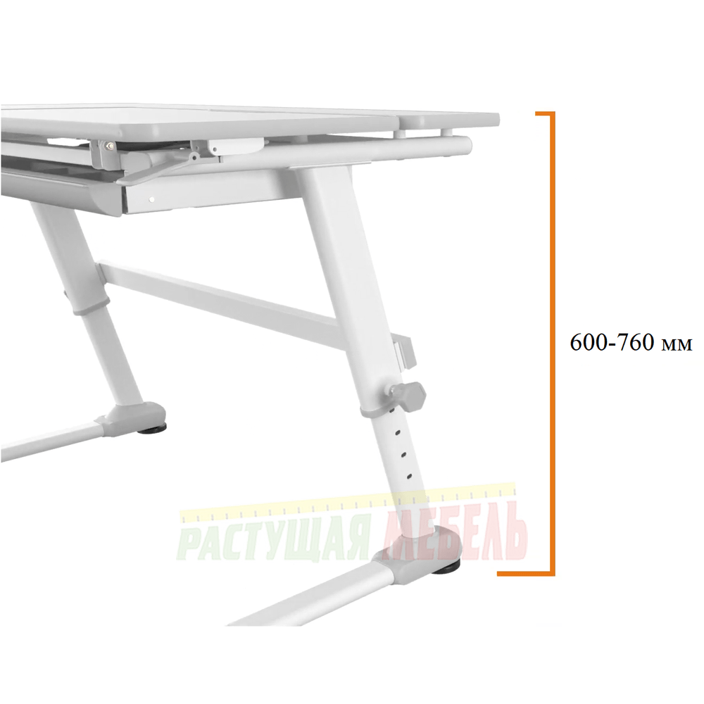 Регулировка высоты в детском столе 