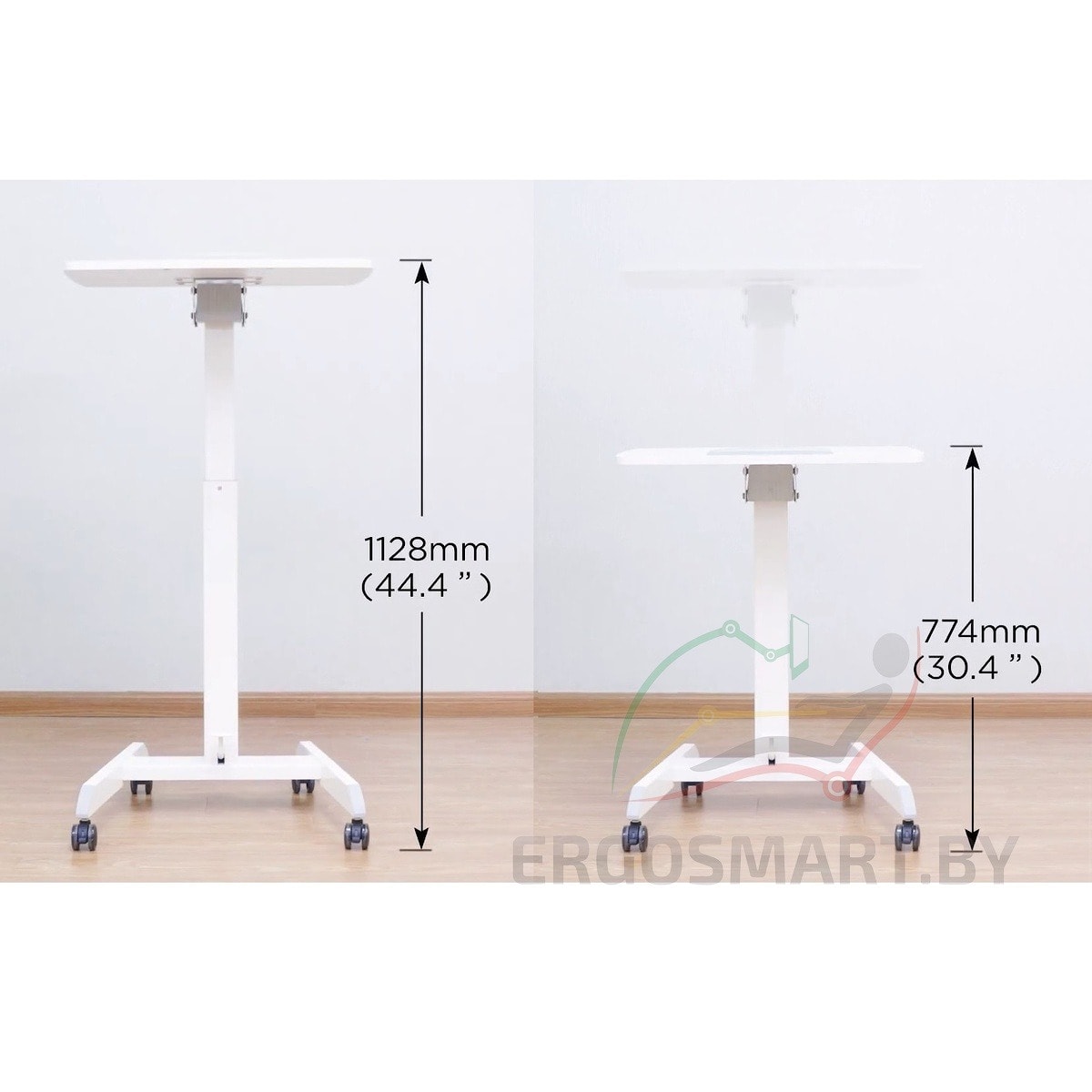 Изменение высоты столы