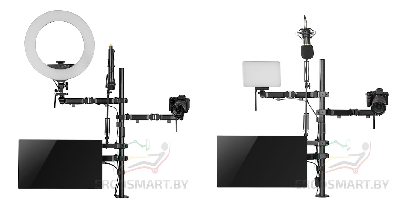 Варианты установки оборудования на кронштейн