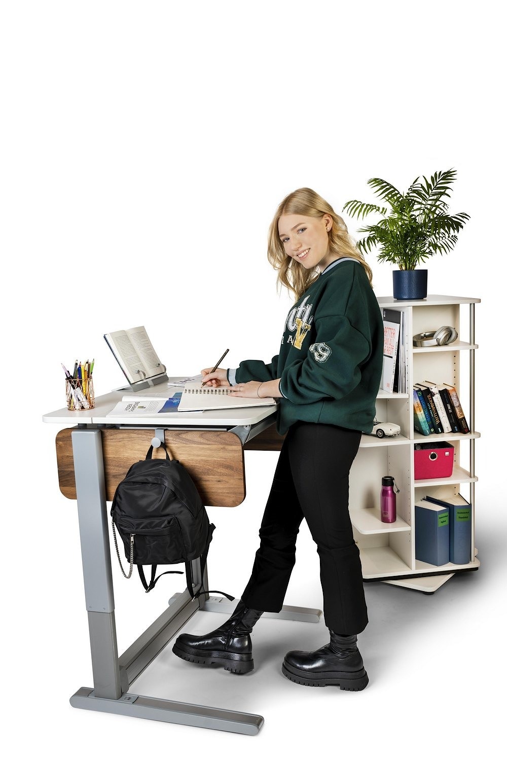 Регулируемый стол moll Champion Compact Express для работы сидя и стоя для детей и взрослых
