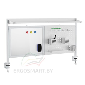 Полка с магнитной доской и навесными органайзерами Ergosmart STB24-01