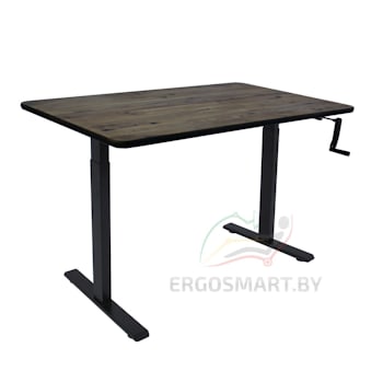 Стол регулируемый Manual Desk Compact FR со столешницей из натурального дерева