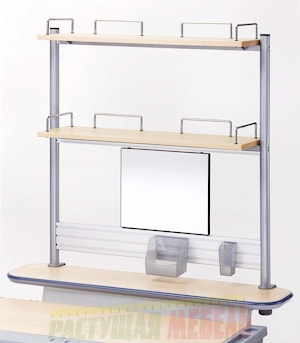 Многоуровневая полка-приставка для стола COMF-PRO Smart-S-Shelf Double  