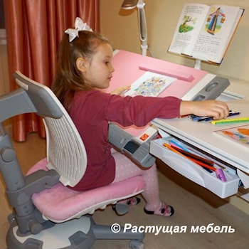 Рабочее место маленькой гимназистки. Растем вместе с мебелью COMF-PRO – акция "Конкурс интерьеров"