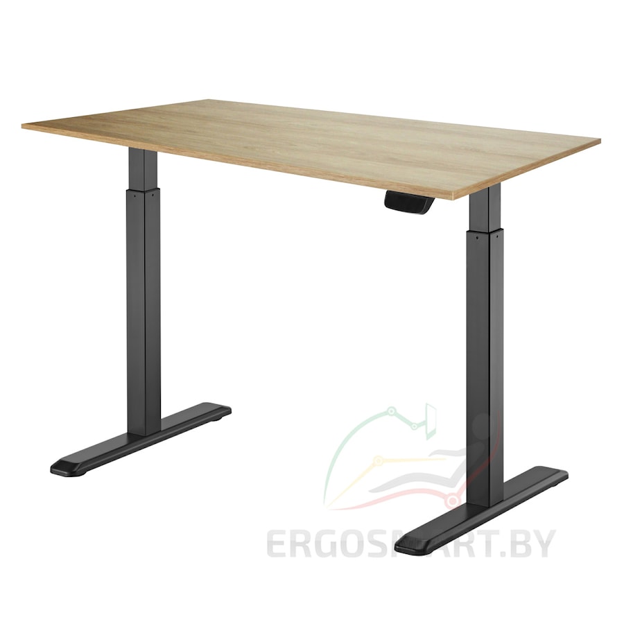 Стол Electric Desk Prime черный/дуб натуральный 1380х800х18 мм