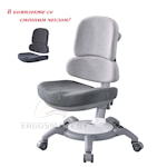 Стул CooBee-142 серый с чехлом