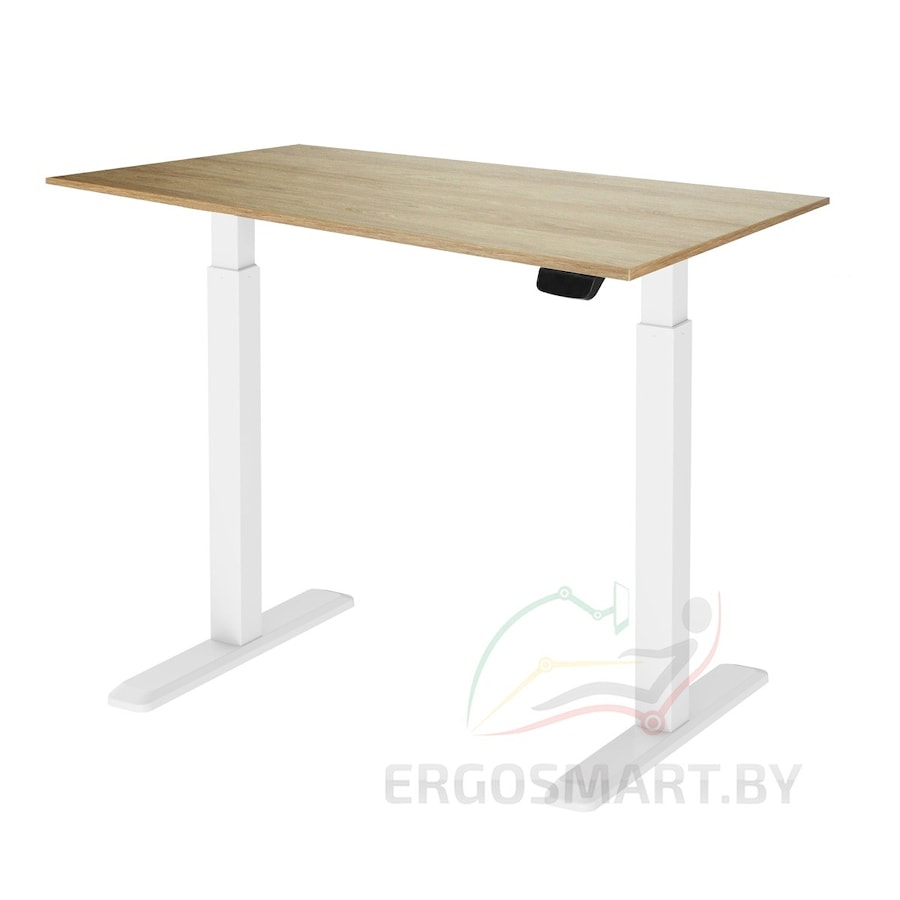 Стол Electric Desk Prime белый/дуб натуральный 1200х650х18 мм