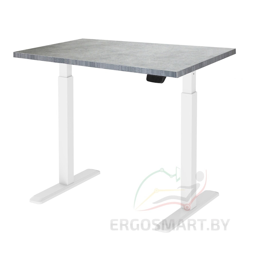 Стол Electric Desk Prime белый/бетон Чикаго 1360х800х36 мм