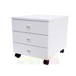 Тумба Trio 2 белая/ белый декор