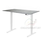 Стол Unique Ergo Desk белый/бетон Чикаго 1200х650х18 мм