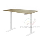 Стол Unique Ergo Desk белый/дуб натуральный 1200х650х18 мм