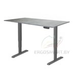 Стол Unique Ergo Desk черный/бетон Чикаго 1200х650х18 мм