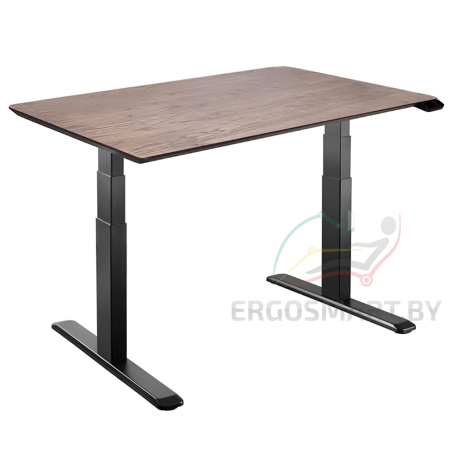 Стол Wooden Unique Ergo Desk черный/дуб мореный