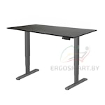 Стол Unique Ergo Desk черный/дуб мореный 1200х650х18 мм
