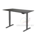 Стол Unique Ergo Desk черный/дуб мореный 1200х650х18 мм