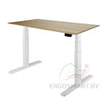 Стол Unique Ergo Desk белый/дуб натуральный 1380х800х18 мм