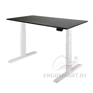 Стол Unique Ergo Desk белый/дуб мореный 1380х800х18 мм