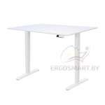Стол Unique Ergo Desk белый/Ясень Тронхейм 1380х800х18 мм