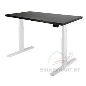Стол Unique Ergo Desk белый/дуб мореный 1360х800х36 мм