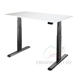 Стол Unique Ergo Desk черный/альпийский белый 1380х800х18 мм