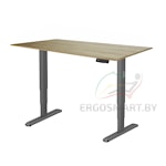 Стол Unique Ergo Desk черный/дуб натуральный 1380х800х18 мм