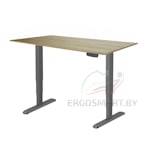 Стол Unique Ergo Desk черный/дуб натуральный 1380х800х18 мм