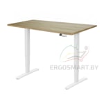 Стол Unique Ergo Desk белый/дуб натуральный 1200х650х25 мм