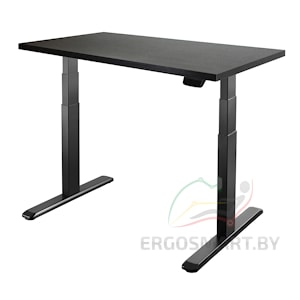 Стол Unique Ergo Desk черый/дуб мореный 1360х800х36 мм