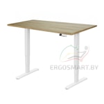 Стол Unique Ergo Desk белый/дуб натуральный 1380х800х25 мм