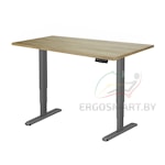 Стол Unique Ergo Desk черный/дуб натуральный 1380х800х25 мм