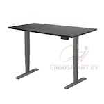 Стол Unique Ergo Desk черный/дуб мореный 1380х800х25 мм