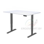 Стол Unique Ergo Desk черный/Ясень Тронхейм 1380х800х25 мм