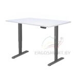 Стол Unique Ergo Desk черный/Ясень Тронхейм 1380х800х25 мм