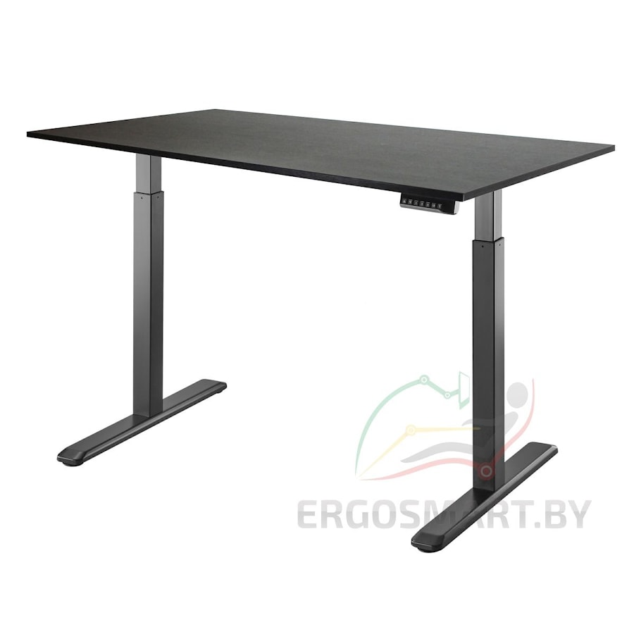 Стол Electric Desk черный/дуб мореный 1380х800х18 мм