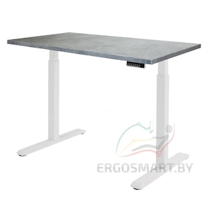 Стол Electric Desk белый/бетон Чикаго 1360х800х36 мм