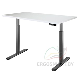 Стол Electric Desk черый/альпийский белый 1360х800х36 мм