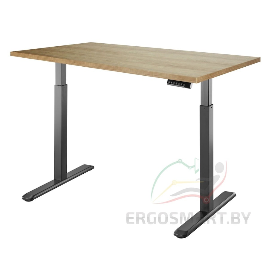 Стол Electric Desk черный/дуб натуральный 1360х800х36 мм