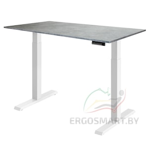 Стол Electric Desk Compact белый/бетон Чикаго 1380х800х18 мм